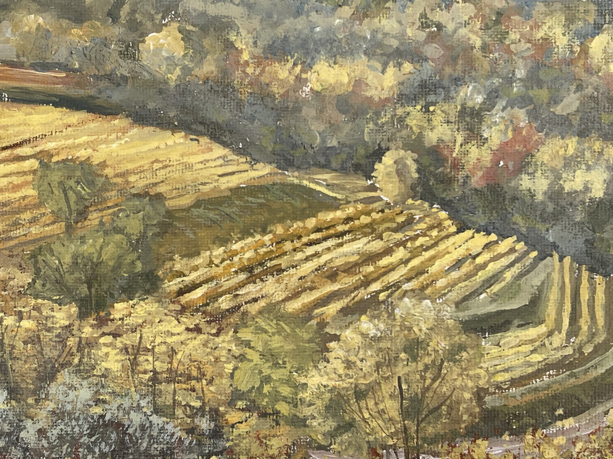 Tra le colline del Prosecco, Lorenzo Usicco cattura l’essenza dell’autunno: colori intensi, atmosfere intime e un gesto pittorico che unisce classicità e modernità