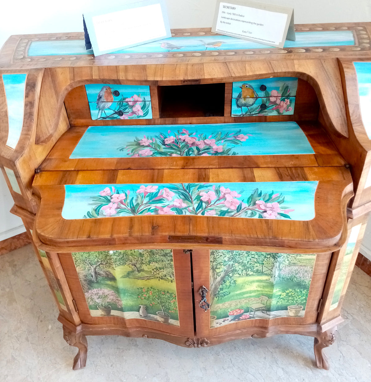 Secretaire Antico Inizi '900 – Mobile Dipinto a Mano Unico
