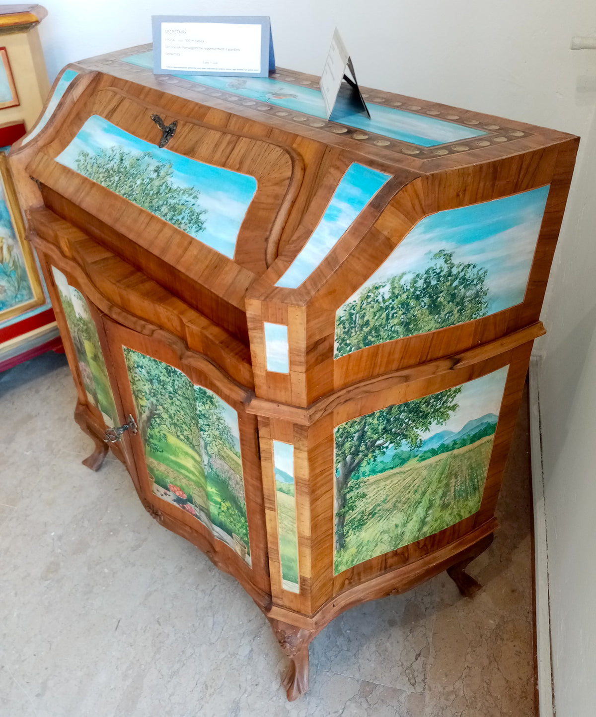 Secretaire Antico Inizi '900 – Mobile Dipinto a Mano Unico
