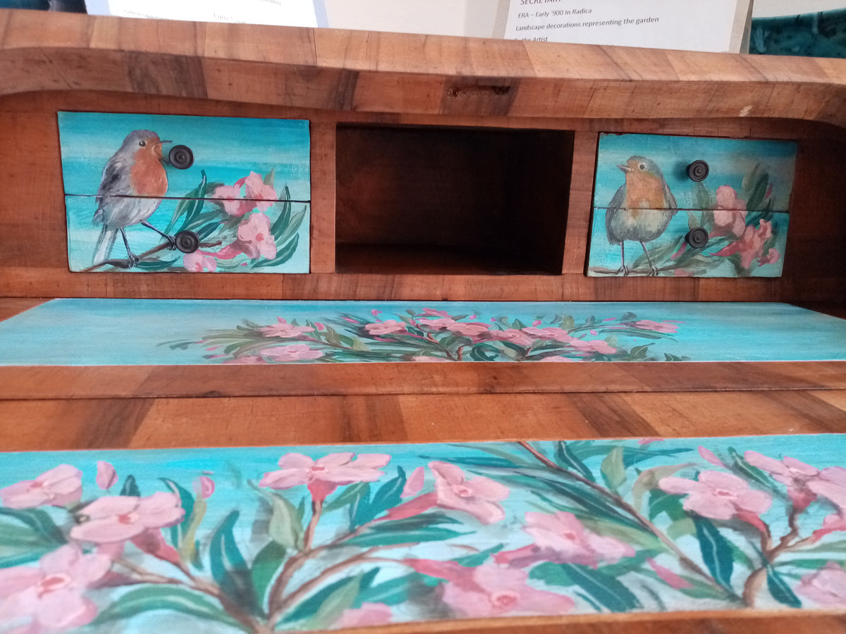 Secretaire Antico Inizi '900 – Mobile Dipinto a Mano Unico