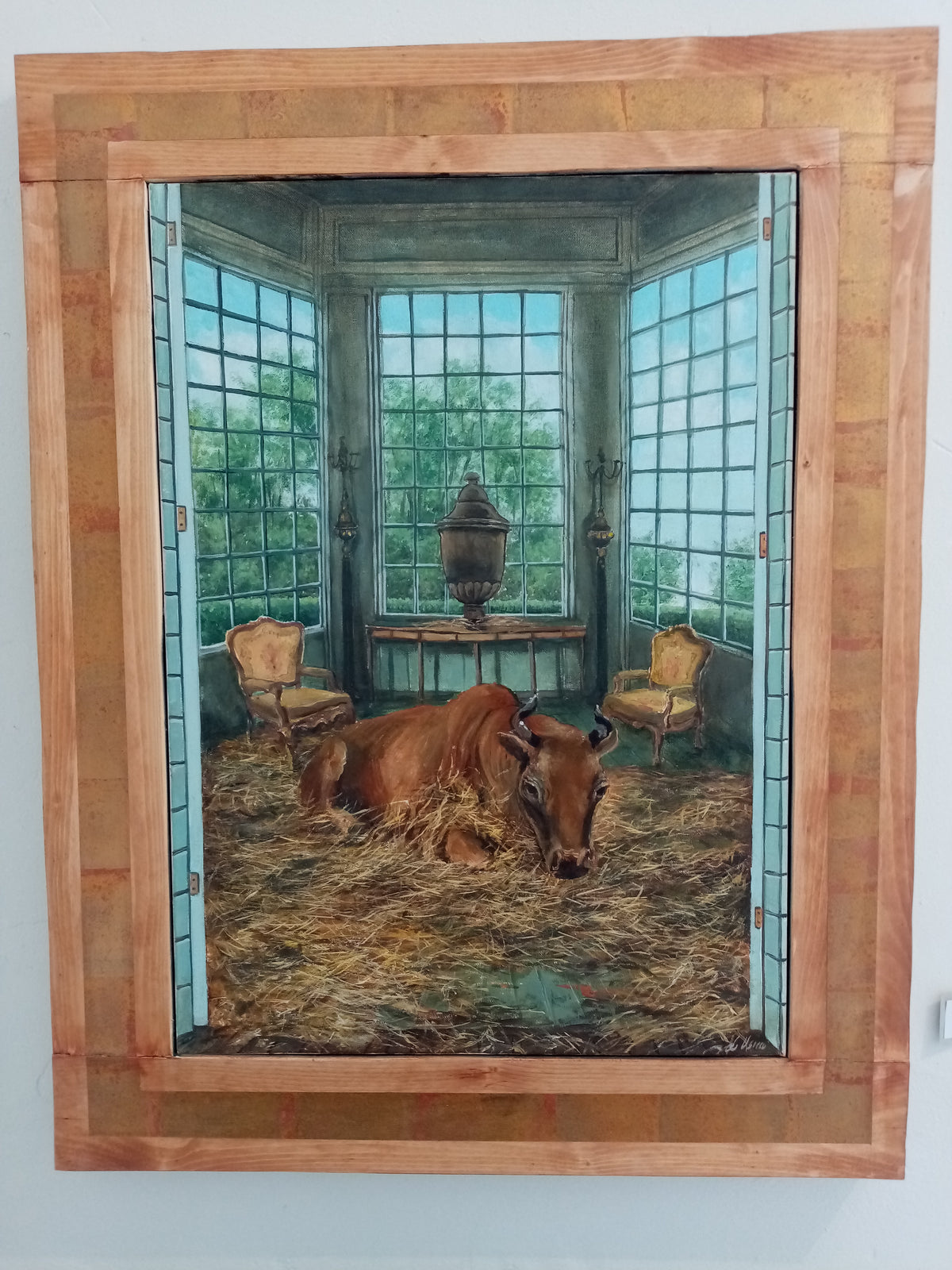 Quadro moderno Oggetti nel Tempo per arredamento elegante, 50x50 cm con cornice