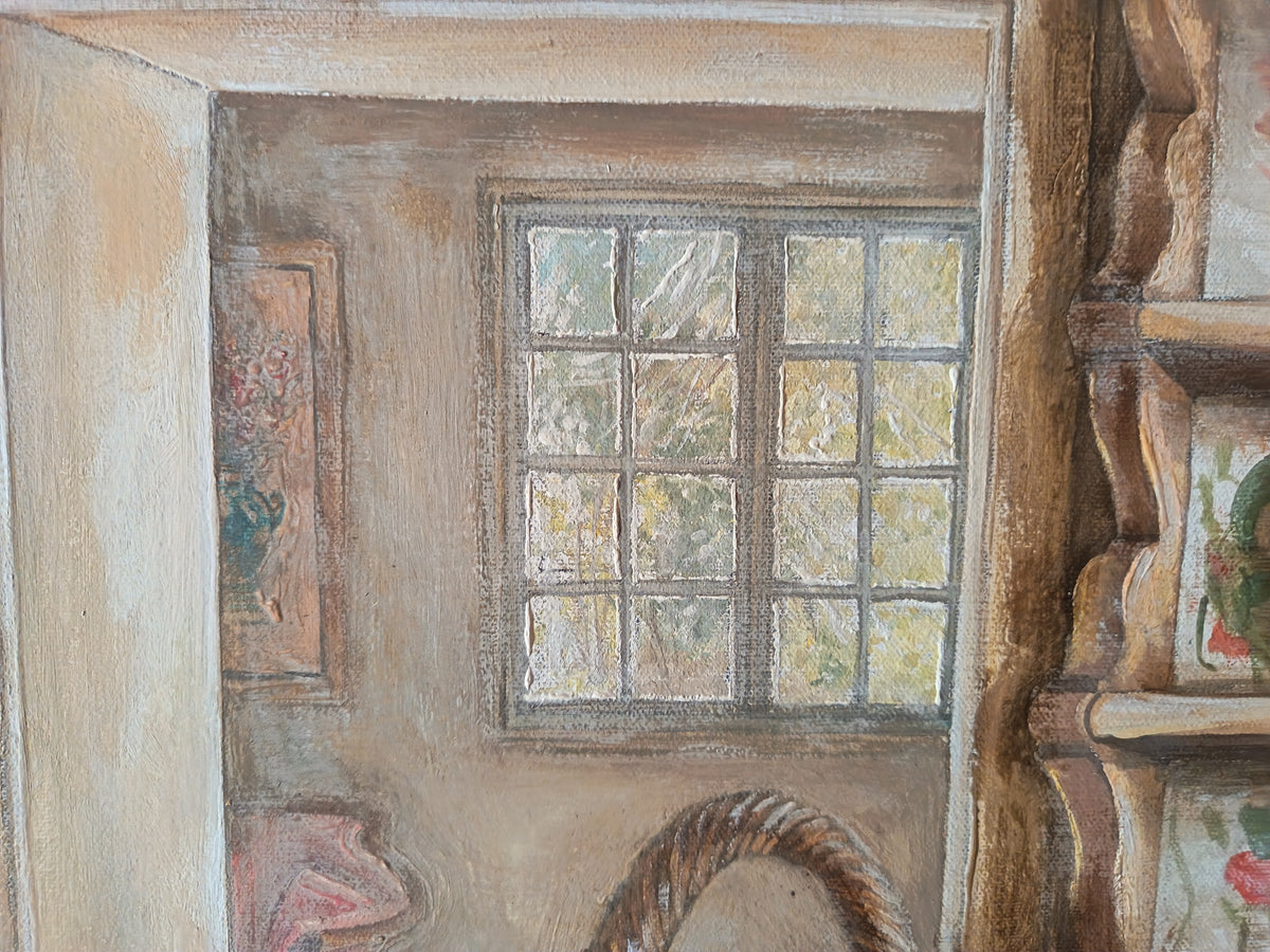 Dettaglio Quadro finestra su giardino di Lorenzo Usicco 