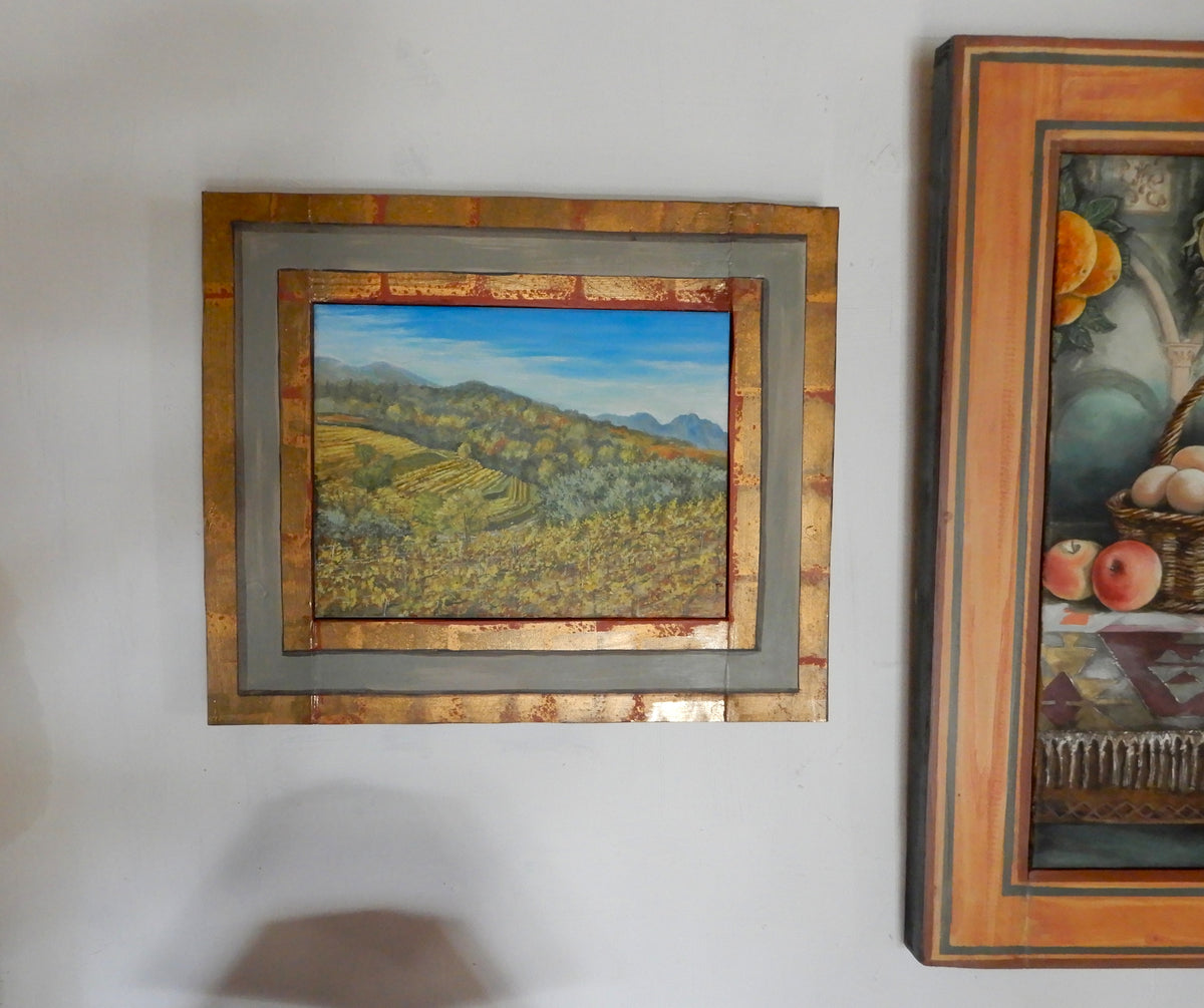 Quadro_originale_con_paesaggio_autunnale_di_Lorenzo_Usicco galleria Casal dei Puni Déco
