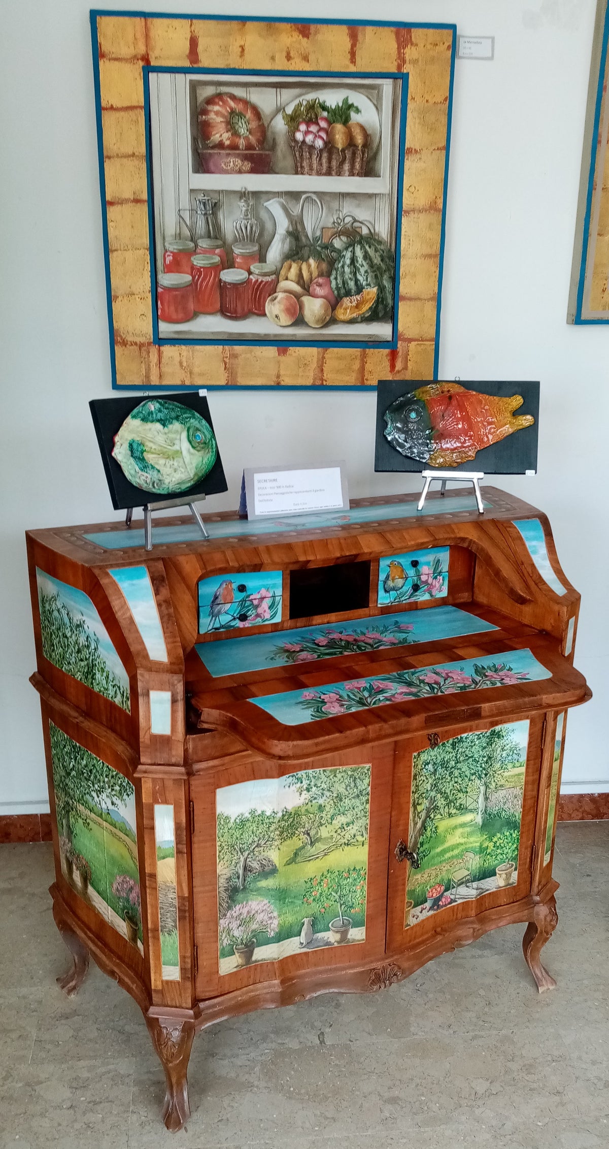Secretaire Antico Inizi '900 – Mobile Dipinto a Mano Unico
